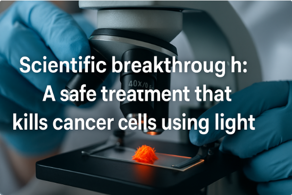 Scientific Breakthrough: A Safe Treatment That Kills Cancer Cells Using Light